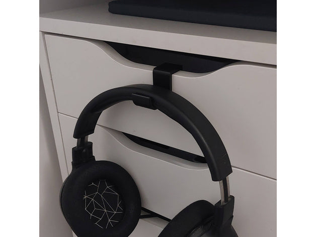 Crochet casque audio pour tiroir meuble IKEA Alex