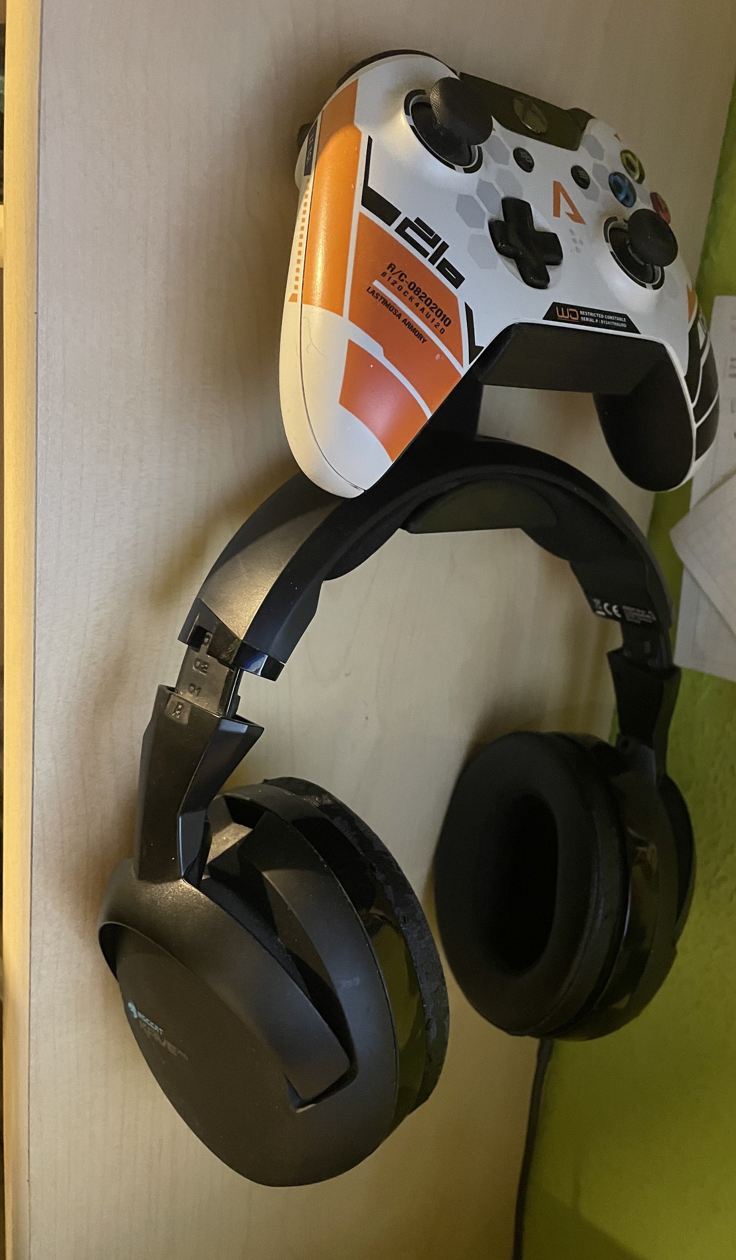 Support manette Xbox avec casque audio