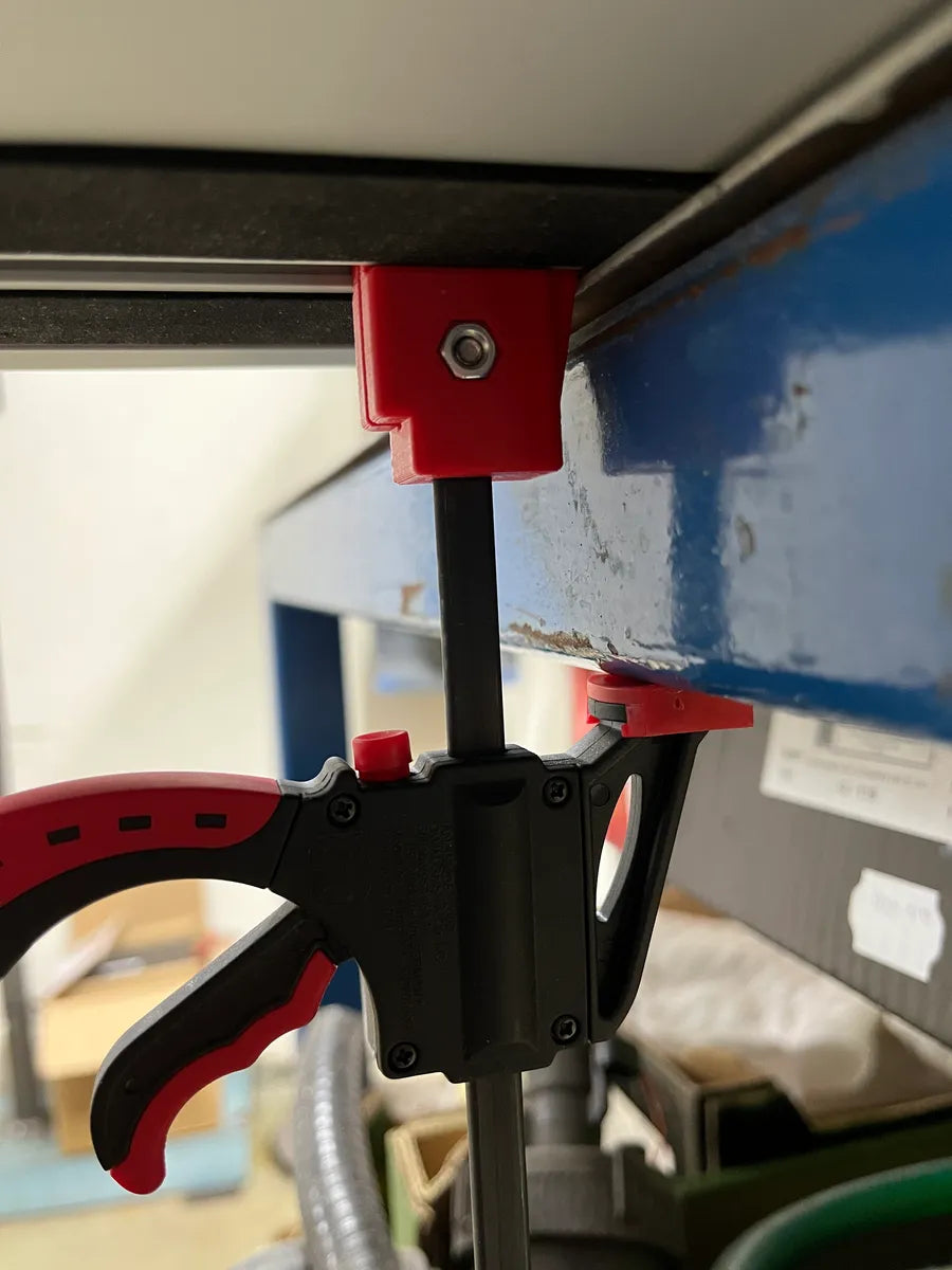 Adaptateur tête de serre-joints rapide pour rail de guidage
