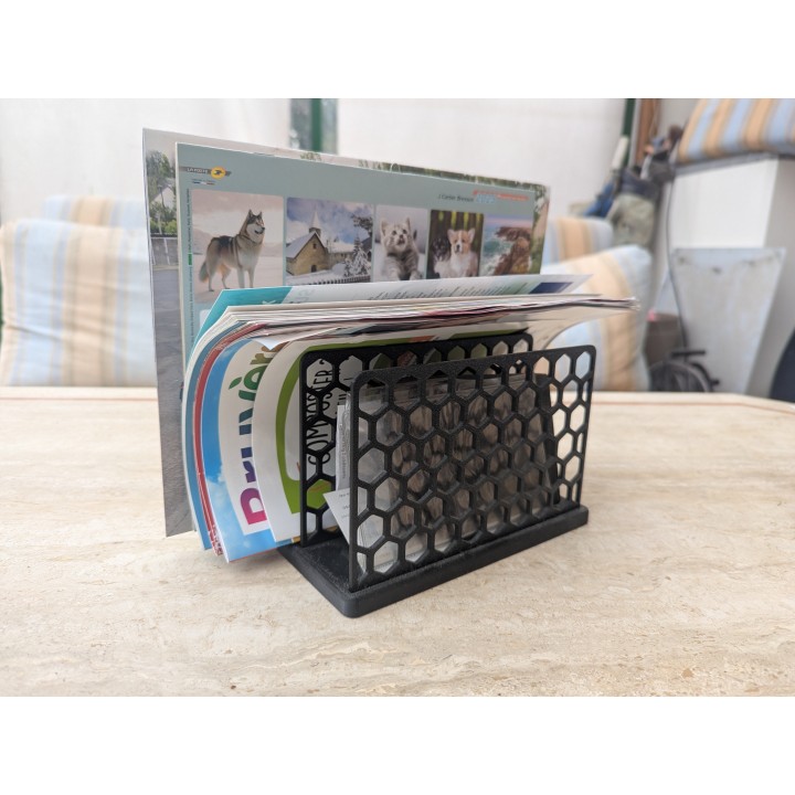 Support pour courrier en nid d'abeille