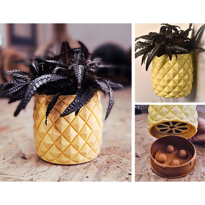 Pot de fleur suspendu Design Ananas