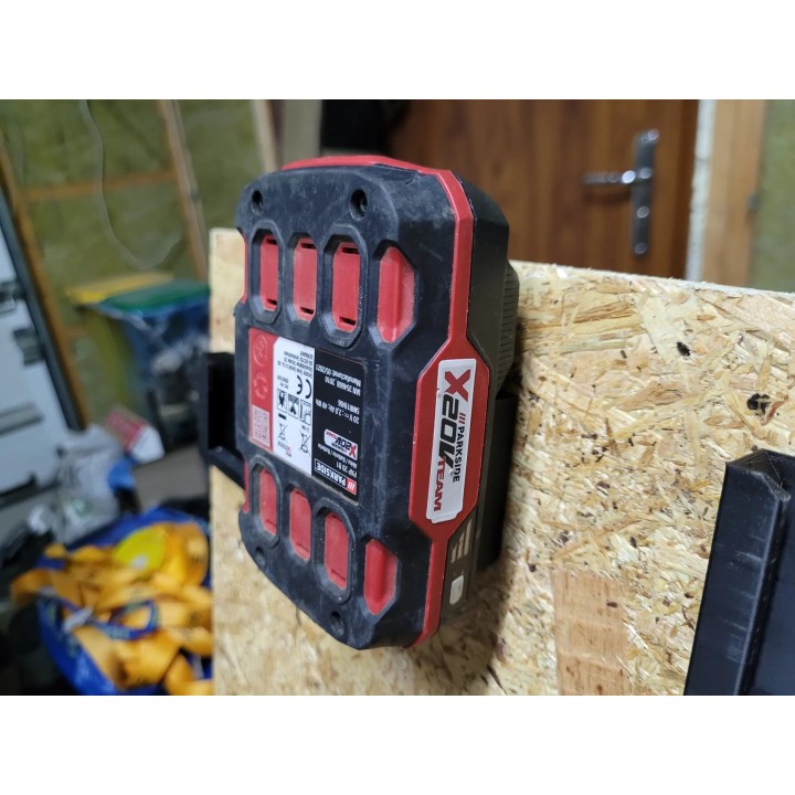 Support mural batterie X20v Parkside