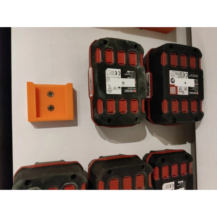 Support mural batterie X20v Parkside