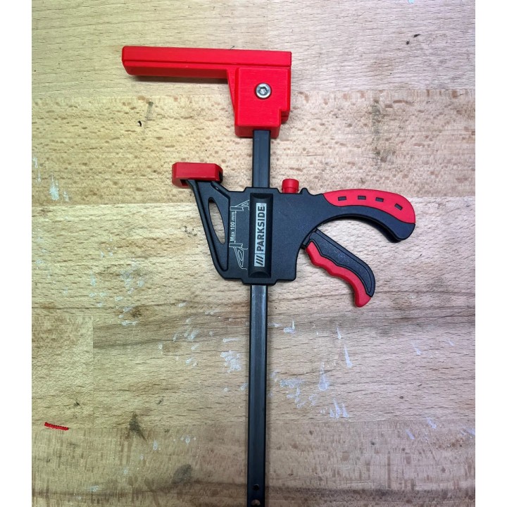 Adaptateur tête de serre-joints rapide pour rail de guidage