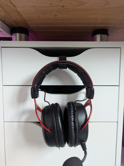Crochet casque audio pour tiroir meuble IKEA Alex