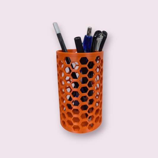 Pot à crayon nid d'abeille