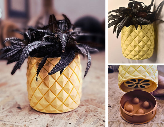 Pot de fleur suspendu Design Ananas