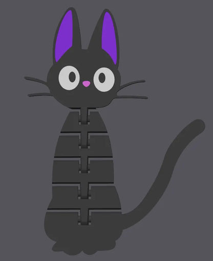 jiji le chat - articulé (kiki la petite sorcière)